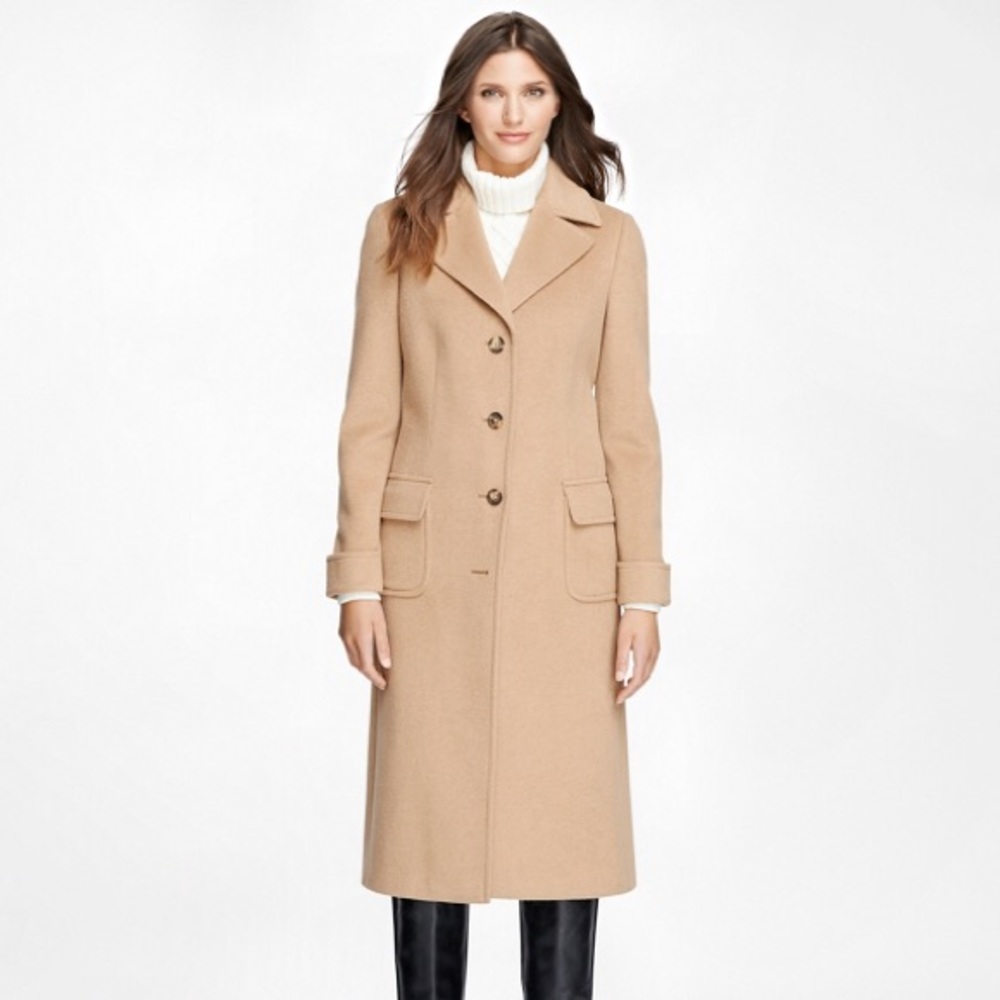 Brooks Brother’s camel Hair coat.